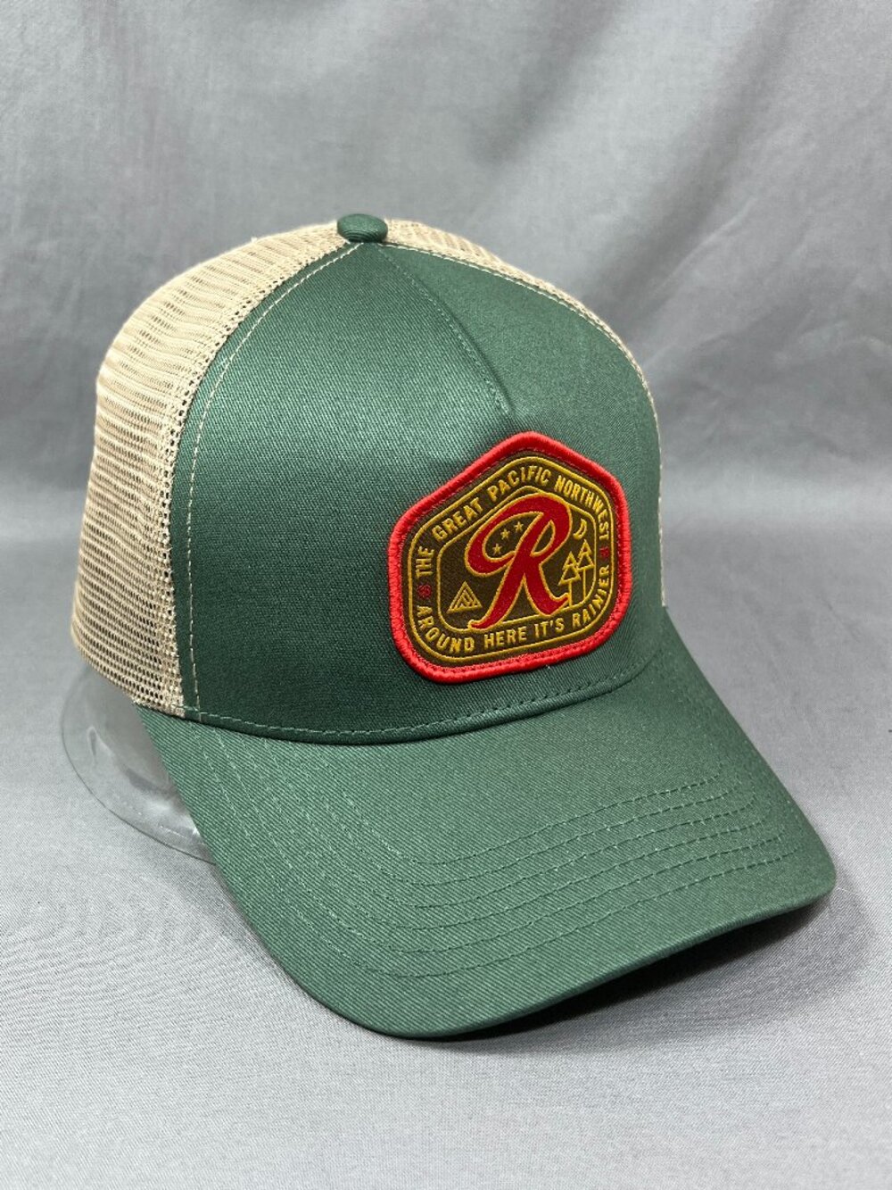 Rainier The Great PNW Snapback Hat Trucker Mesh Outdoor Adjustable Souvenir Mens